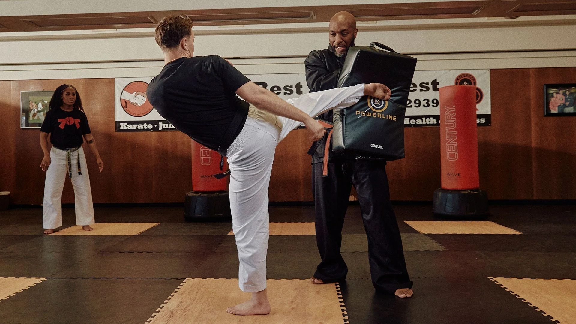 Martial arts kicking technique training